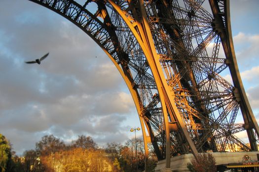 The Eiffel Tower in Fall 2006, France