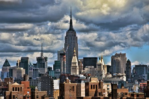 View of New York from Brooklyn Bridge