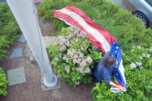 American Flag in Martha's Vineyard, August 2008