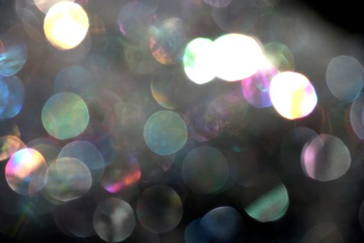 Abstract view of shiny bubbles of soap and water