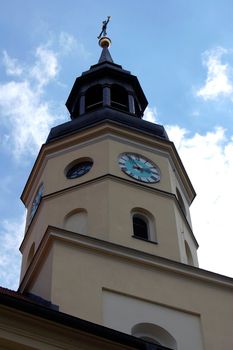 church tower on the sky