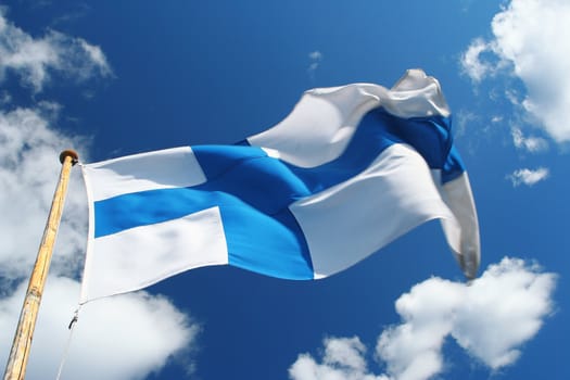 A flag of Finland 