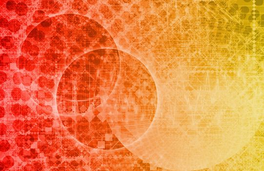 A Science Fiction Art Alien Technology Background