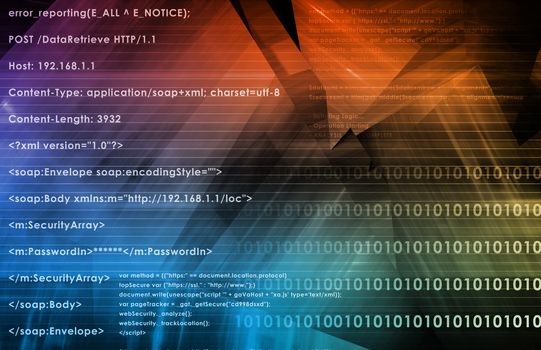 Web Application Logic on Internet as Background