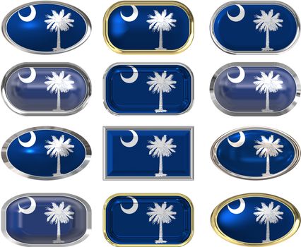twelve Great buttons of the Flag of South Carolina