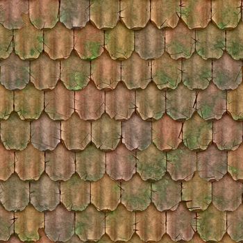 a large background of roof tiles in a row