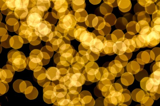 Gold spots bokeh background, Christmas light background