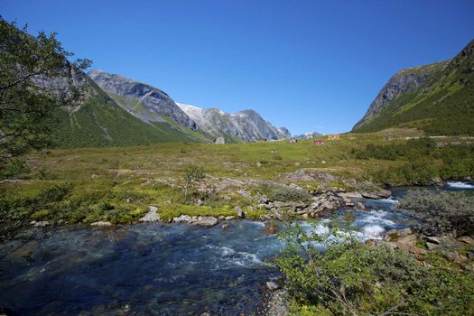 View of the beautiful nature of Stryn, Norway