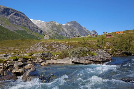 View of the beautiful nature of Stryn, Norway