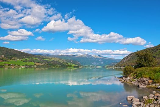 View of the beautiful nature of Stryn, Norway