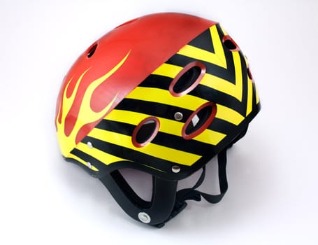 Crash helmet. For the extreme white water rafting on

 