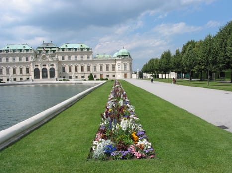 The famous Schloss Belvedere in Wien