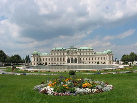 The famous Schloss Belvedere in Wien