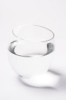 bowl of water on with background with shadow