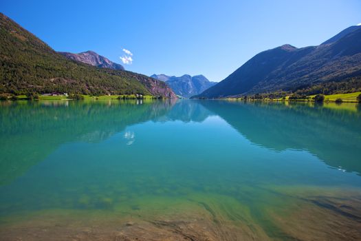 View of the beautiful nature of Stryn, Norway