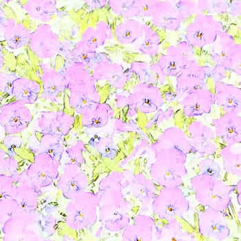 texture of many violet flowers in soft pastel colors