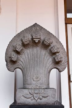 Seven naga head, Sukhothai style in Bangkok National Museum, Thailand