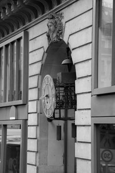 Capital of France - Paris. Street clock near the Grand Opera