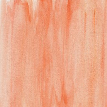 delicate red watercolor wash background with paper texture and brush pattern, self made