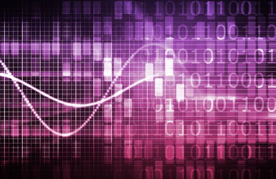 Virtual Technology with Data Network Stream Art