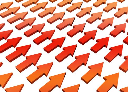 Orange Abstract Growth and Progress Background Concept Wallpaper