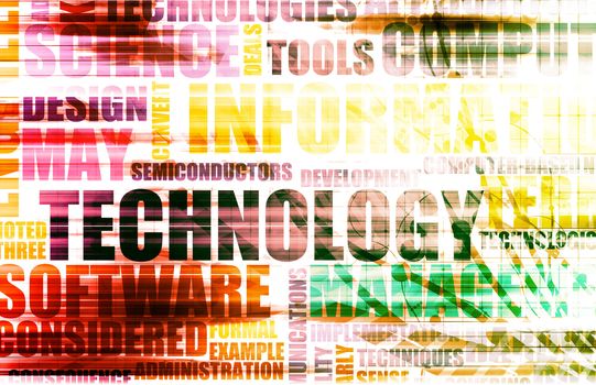 Technology Abstract with Futuristic Lines as Art
