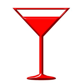 Alcohol cocktail isolated in white