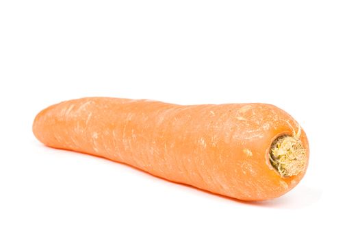 big carrot isolated on a white background