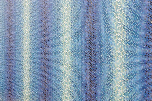 Blue colored mosaic squares