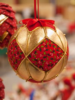 Creative Christmas decoration ball hanged on a tree