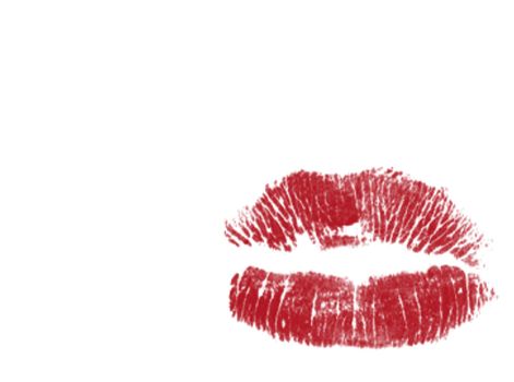 Illustration - Lips on blank background, ideal for romance related designs