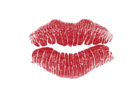 Illustration - Lips on blank background, ideal for romance related designs