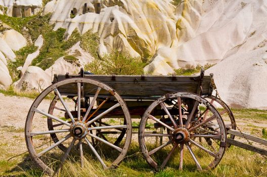 wagon in Cappadocia the speciel stone formation site in turkey 