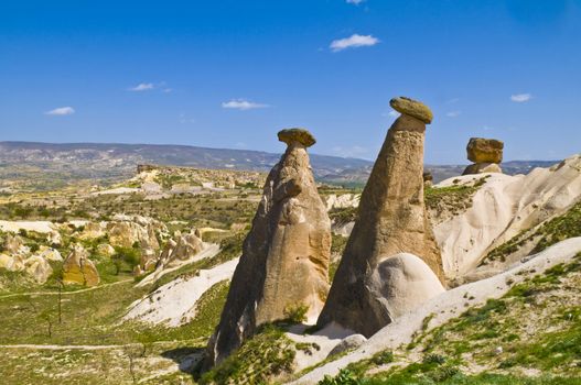 the speciel stone formation of cappadocia turkey 