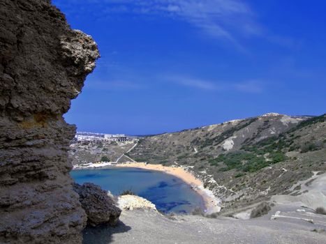 One of the most beautiful secluded beaches in the Mediterranean island of Malta
