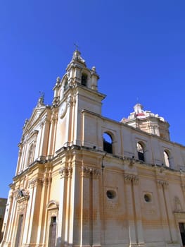 The Malta Cathedral in Mdina built in the 15th Century 
