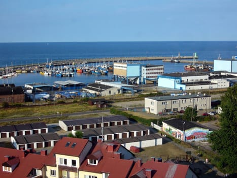 village sea port in Poland