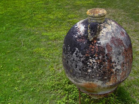 Antique amphora used for storage of wine or olive oil