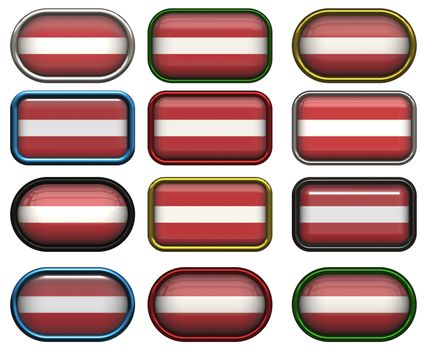 twelve Great buttons of the Flag of latvia