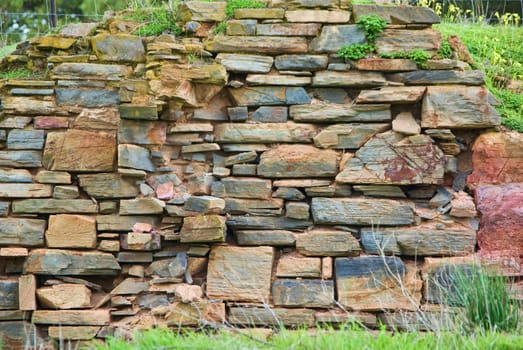 great image of a stone brick wall background