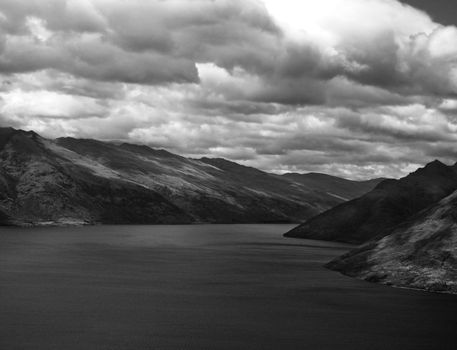 Clouds Rolling in over Queenstown, New Zealand