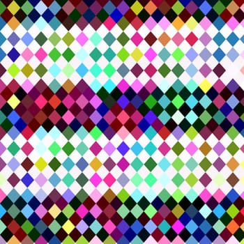 texture of bright random colored square checks 