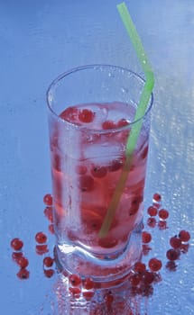 Cold red currant drink

