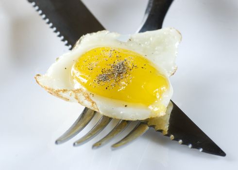 Fresh eggs of a quail on a flatware 