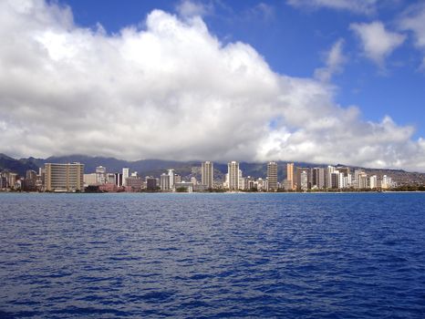 Waikiki Beach Coastline, Oahu, Hawaii