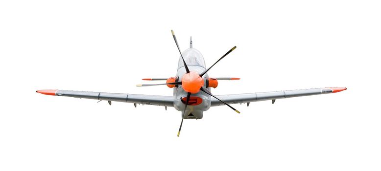 training plane (Orlik) isolated on white background with clipping paths