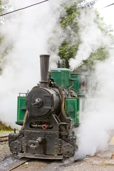 steam locomotive, Museum of Kysuce village, Vychylovka, Slovakia