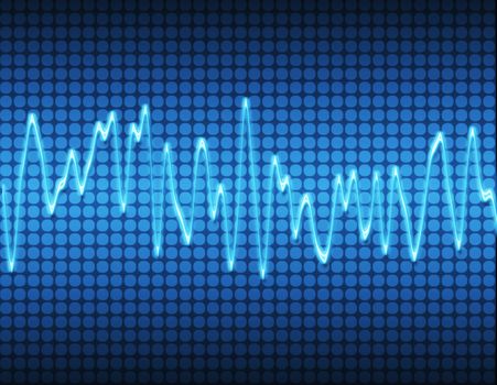 large image of an electronic sine sound or audio wave 