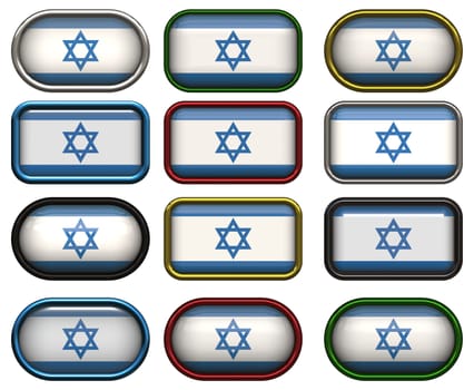 twelve Great buttons of the Flag of Israel