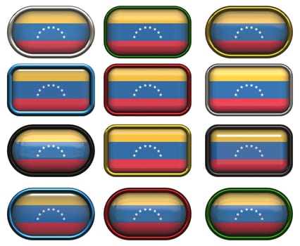 twelve Great buttons of the Flag of venezuela